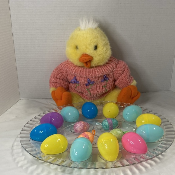 Easter Duck Plush Stuffed Animal in Sweater Cookie Cutters & Egg Tray and Kits - Picture 14 of 16